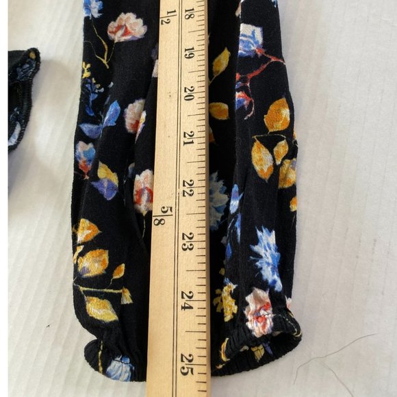 Forever 21 Womens Multicolored Ditsy Print V-Neck Romper with Overlay Size M - Picture 10 of 10